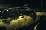 На стоянке ночью горели машины
