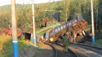 Два поезда столкнулись в России, есть жертвы