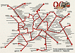 Схема линий трамвайного сообщения